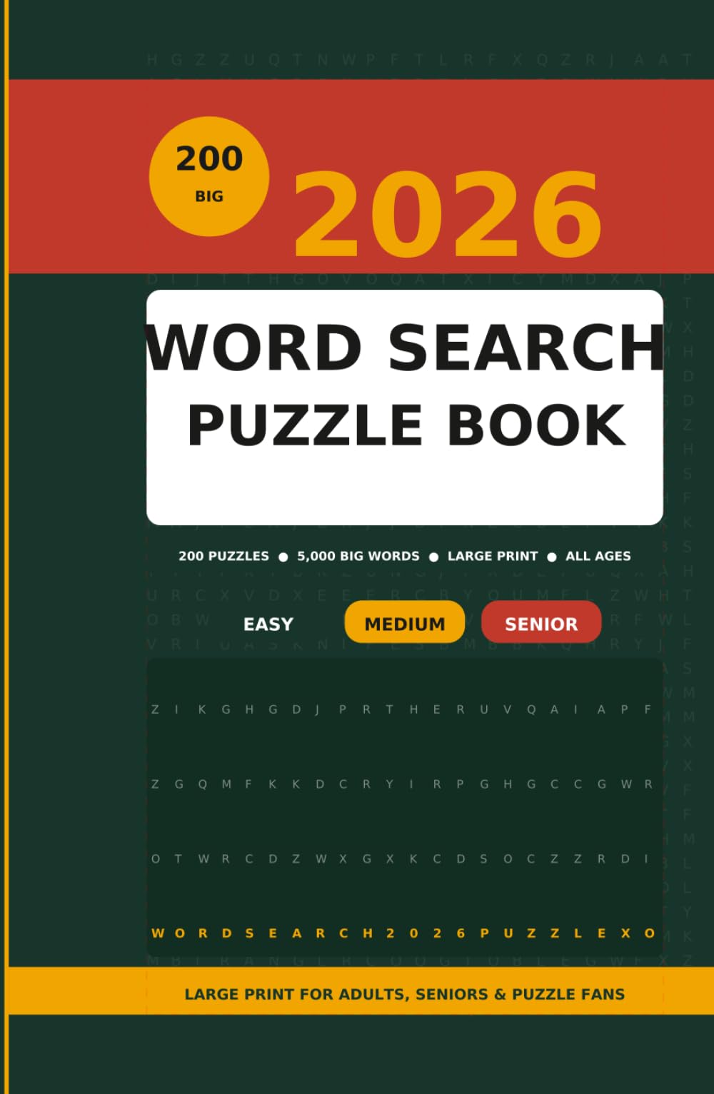 Puzzle book for Adults. big puzzle book, with for senior: 200 puzzles