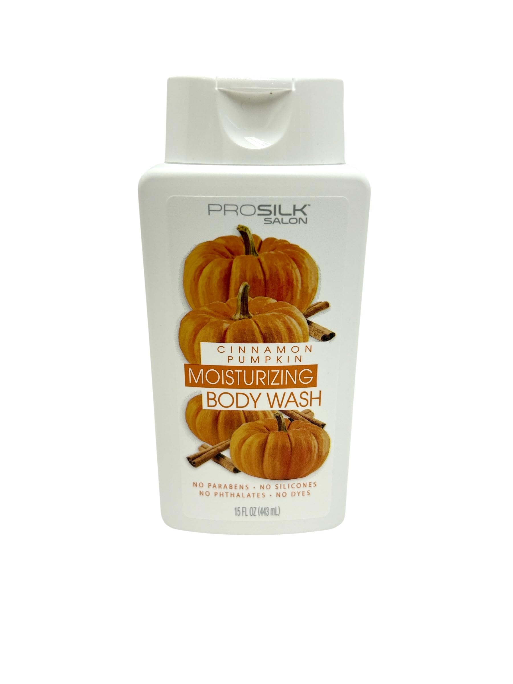 FC PROSILK Salon Cinnamon Pumpkin Moisturizing Body Wash Paraben-Free No Silicones No Phthalates No Dyes 15 Fl Oz