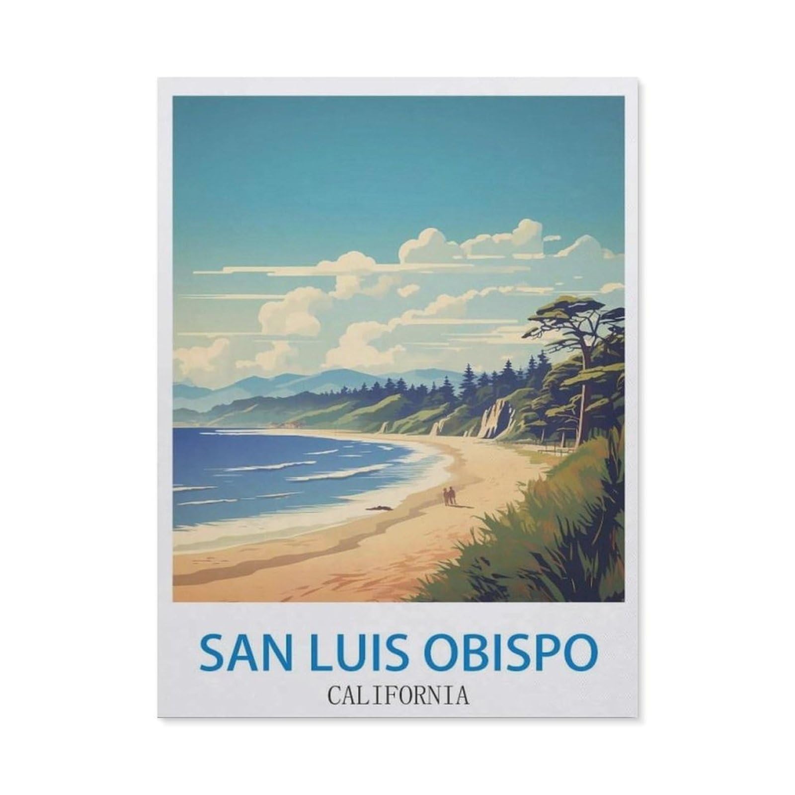BEAYODKP DIY Diamond Art Kits，San Luis Obispo California（30x40cm）