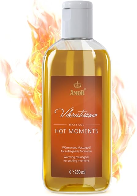 Hot Moments Vibratissimo  rozgrzewający, kojący olejek do masażu, olejek do masażu erotycznego