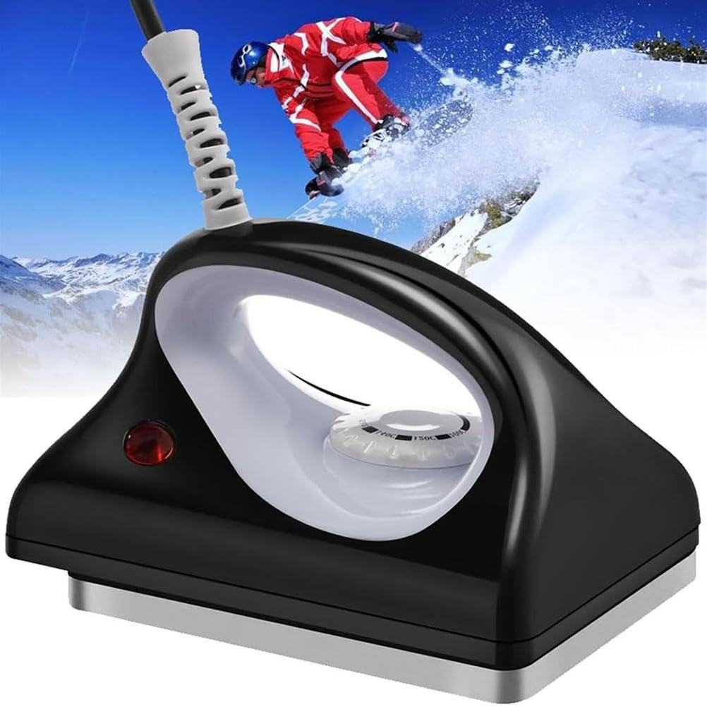 Fer Farter pour Skis et Snowboards, Fer Farter Professionnel avec Plaque Base éPaisse et TempéRature RéGlable, Outil Indispensable pour PréServer Performances Votre Snowboard