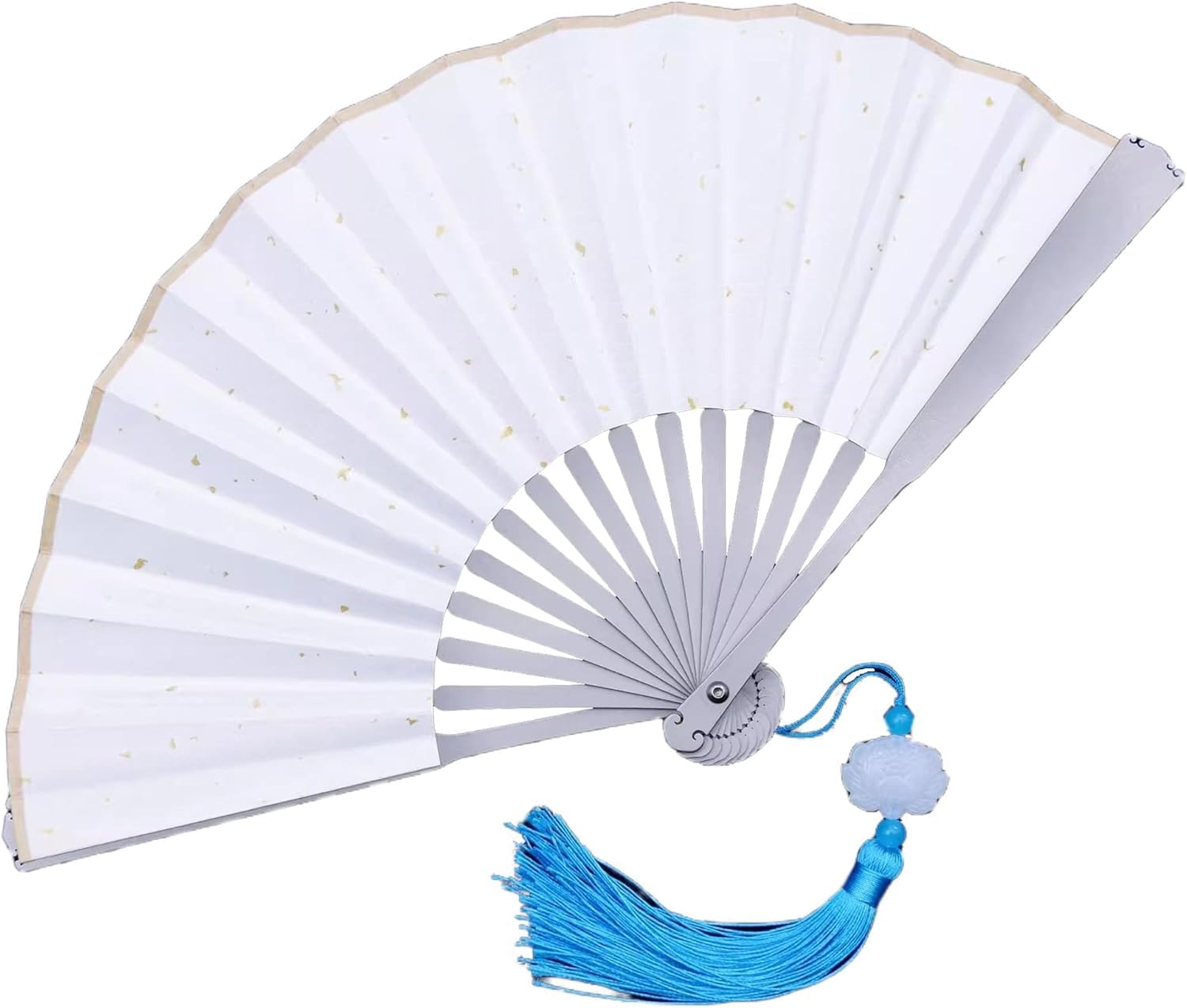 Mini Abanico Plegable Chino De Titanio De 20 Cm (7,87 Pulgadas) con Diseño De Kung Fu En Tela De Seda, Elegante Abanico De Mano para Danza, Espectáculos Y Decoración.