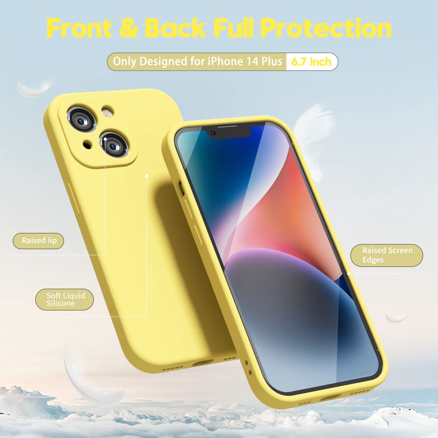 oakxco for iPhone 16 Pro Max Case Liquid Silicone, Soft Rubber Gel Elegant Aesthetic Basic Simple Cover, Cute Thin Slim TPU Matte Solid Color Plain Smooth Case for Women Girl, Light Pink — view 1670