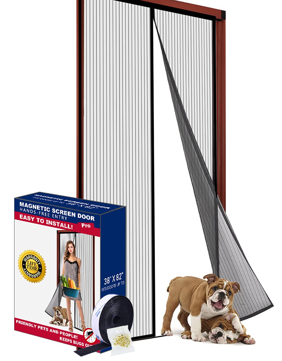 Buy 2021 Upgraded Version Screen Door Fits Door Size Up to 38