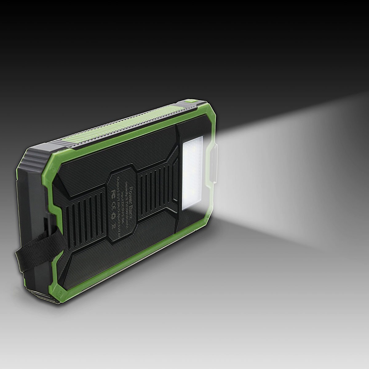 EsportsMJJ 8000mAh avec Câble Adapteur Escalade Fermoir Externe Dual USB Chargeur Solaire Power Bank pour iPhone 7 Xiaomi Samsung-Vert