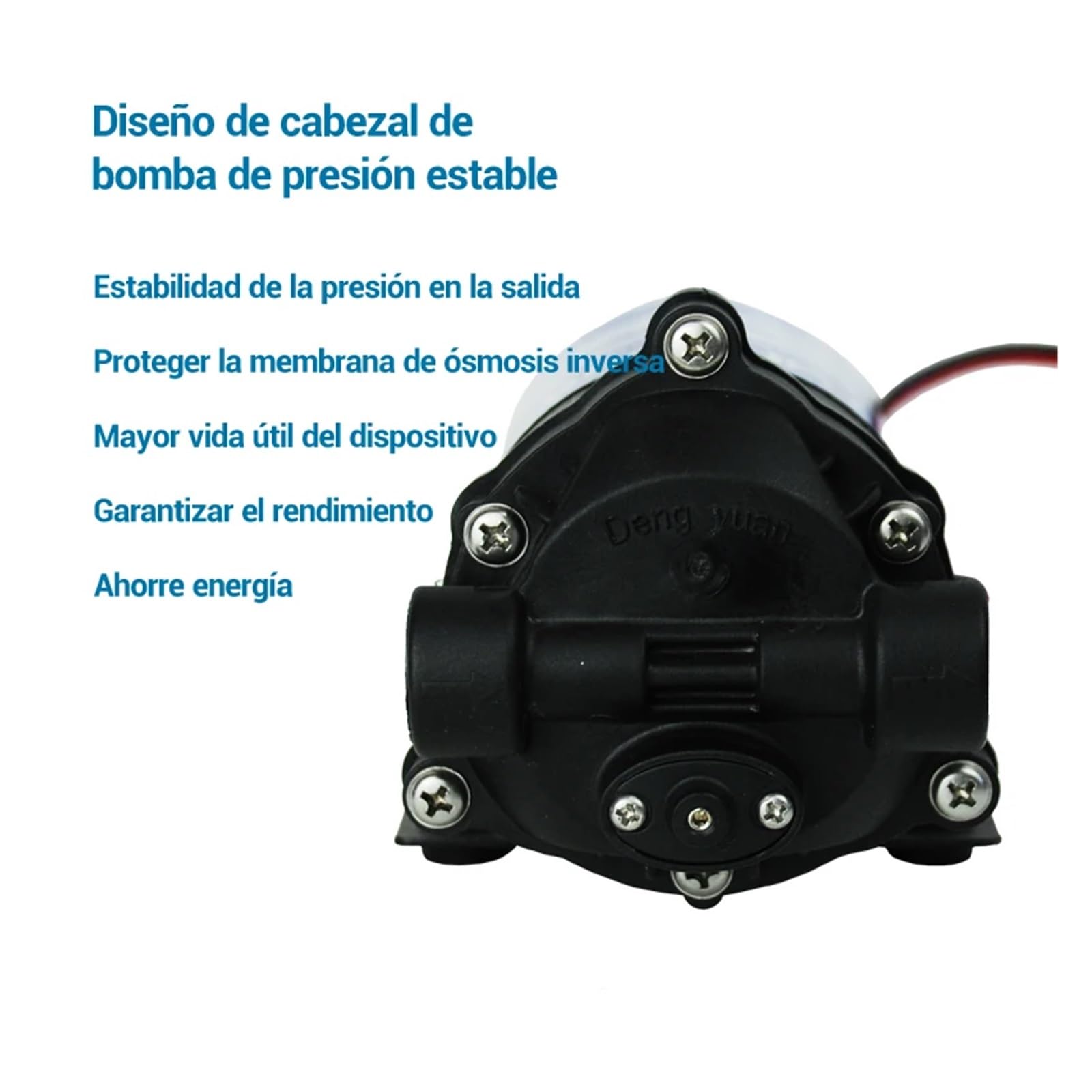 RO Booster Pump 2000NA for Reverse Osmosis System and Water Filter Pressure Increase(With Fittings)