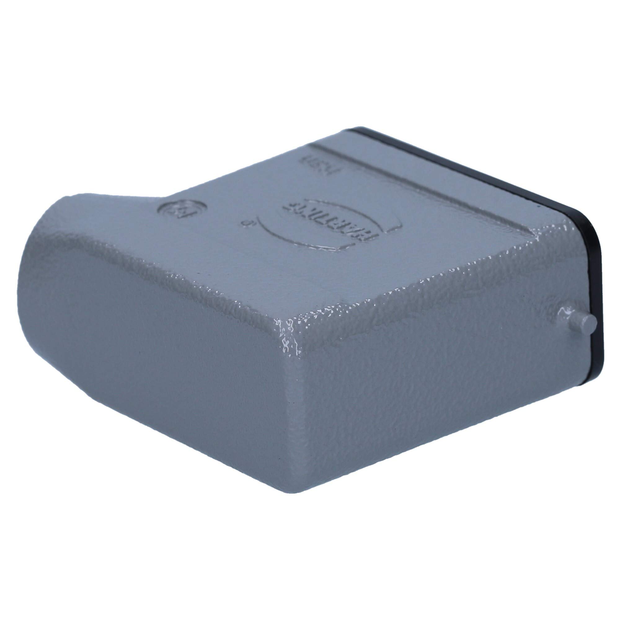 Harting 19200101540 Han 10A Tüllengehäuse, M20 Gewinde, Winkeltülle | Robustes Metallgehäuse für Han A, D und Modular Einsätze, Schutzart IP65, UL-zertifiziert, RoHS-konform für Steckverbinder