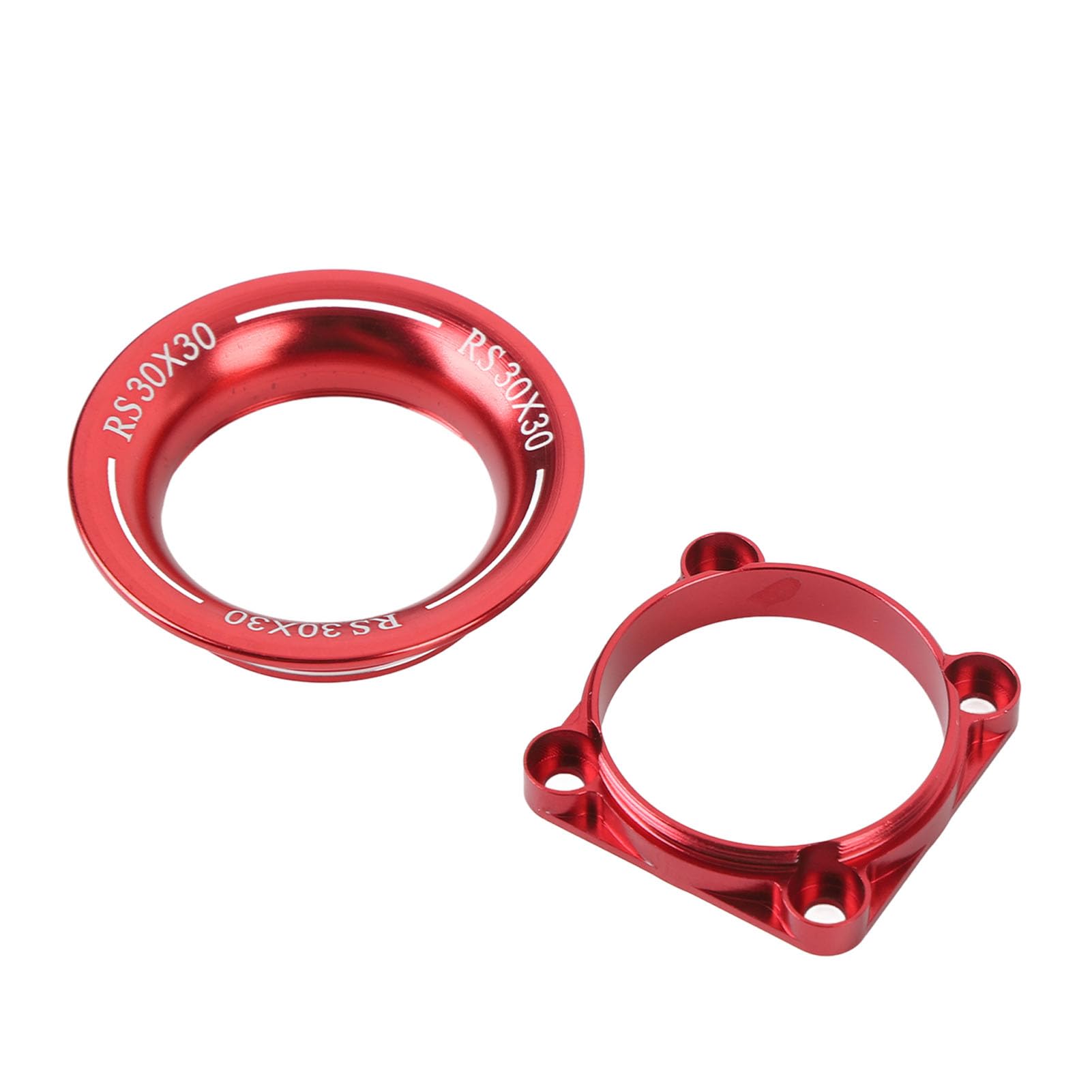 SUNGOOYUE 30x30mm RC Cooling Fan Cover, Aluminum Alloy Air Inlet Cooling Channel with Standard Mounting Holes and Screws for 540 550 3650 Motor ESC Heatsink, Compatible with D3 D4 HPI 1/10 (Red)