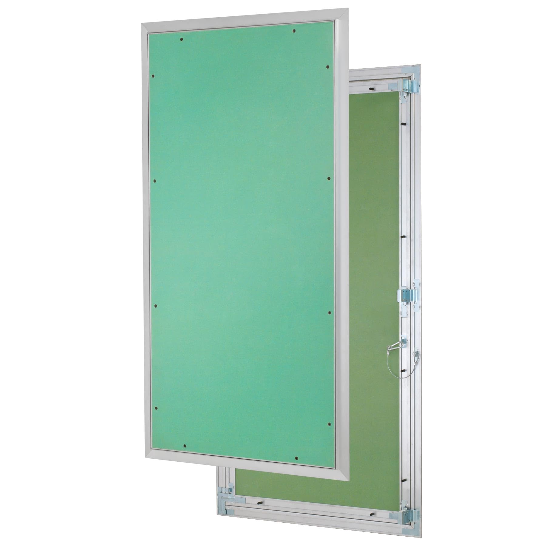 Revisionsklappe Trockenbau 500 x 1000 mm – Revisionstür - Wartungsklappe mit 12,5 mm imprägnierter GK-Einlage und Druckverschluss – aus korrosionsbeständigem Aluminium – befliesbar – MW multi werkzeug