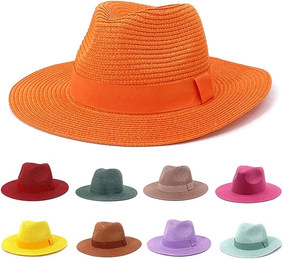 Strohhut Mit Breiter Krempe - Sommerhut Für Strand & Garten