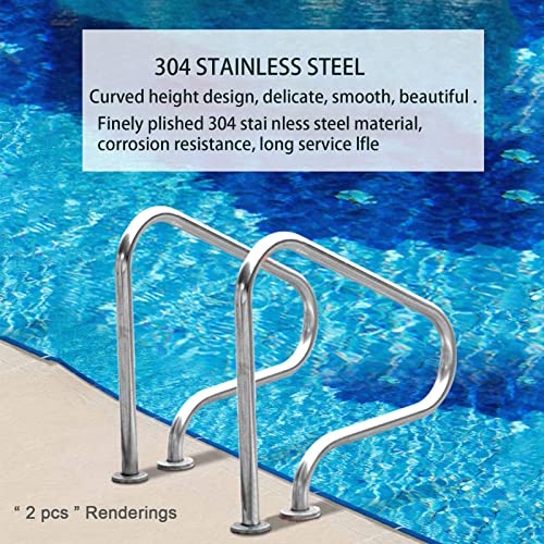 Barandal para piscina de acero inoxidable miniatura 6