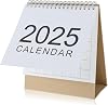 Ouligay Small Desk Calendar 2025, Standing Desktop Calendar 2025,Simple Style Flip Calendar for Desk,Mini Desk Calendar 2025 for Office, Home Desktop Decoration Daily Plan Record