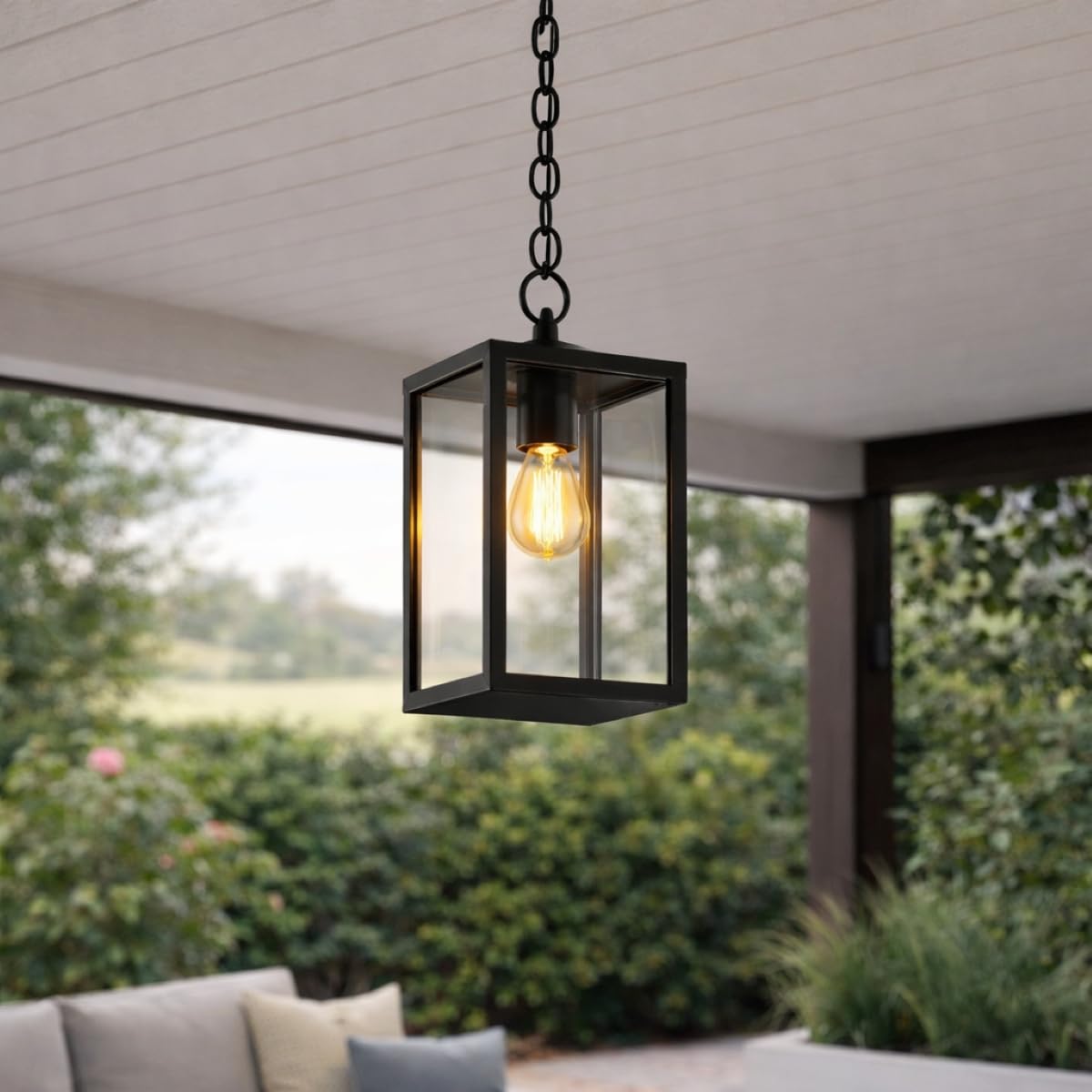 Aluminium Contemporary Outdoor Outside Wall Light Garden Porch Post Driveway Patio Lamp Weatherproof (Hanging)