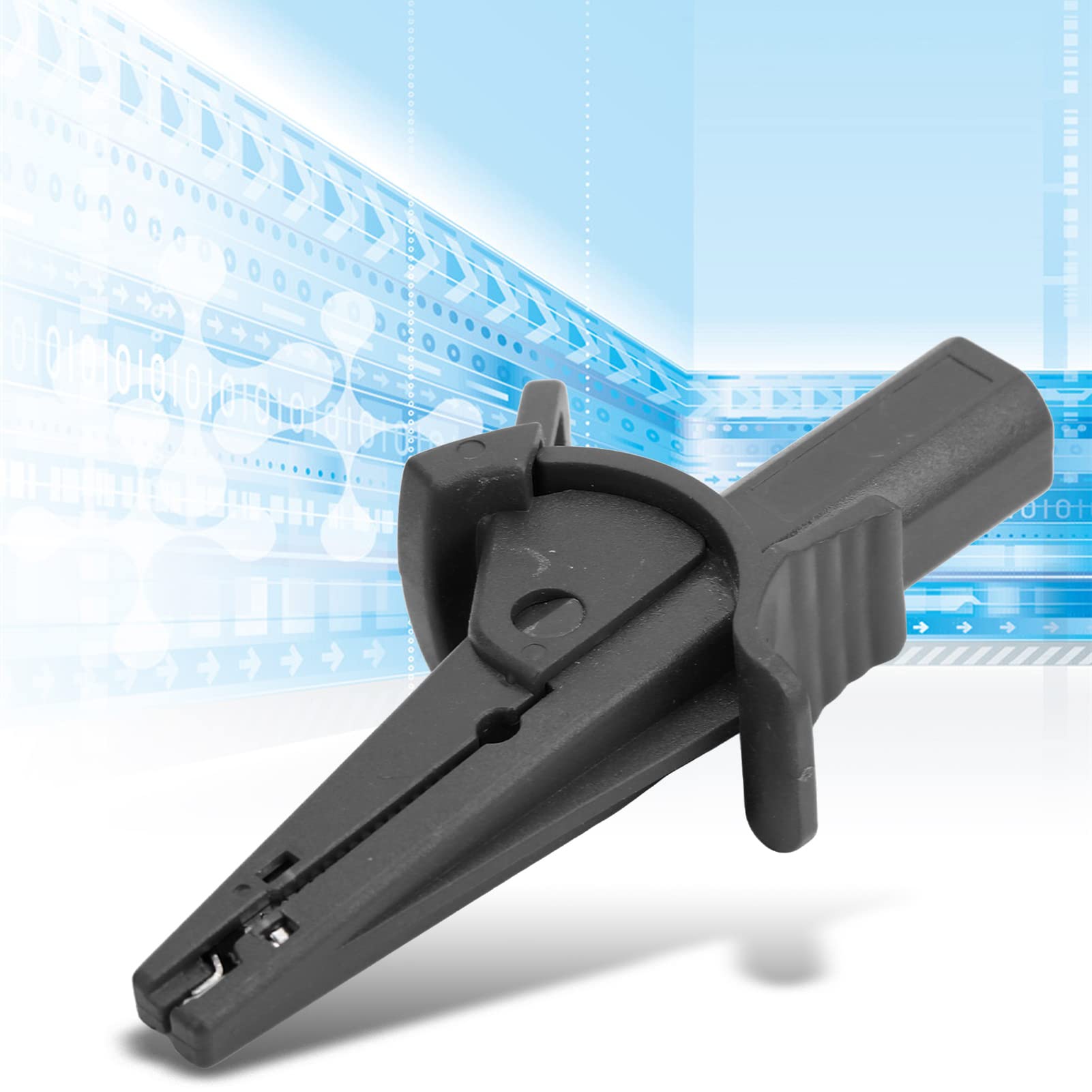 10A Jumper Wire Clamp Effective Insulation Test Clamp for Truck Black