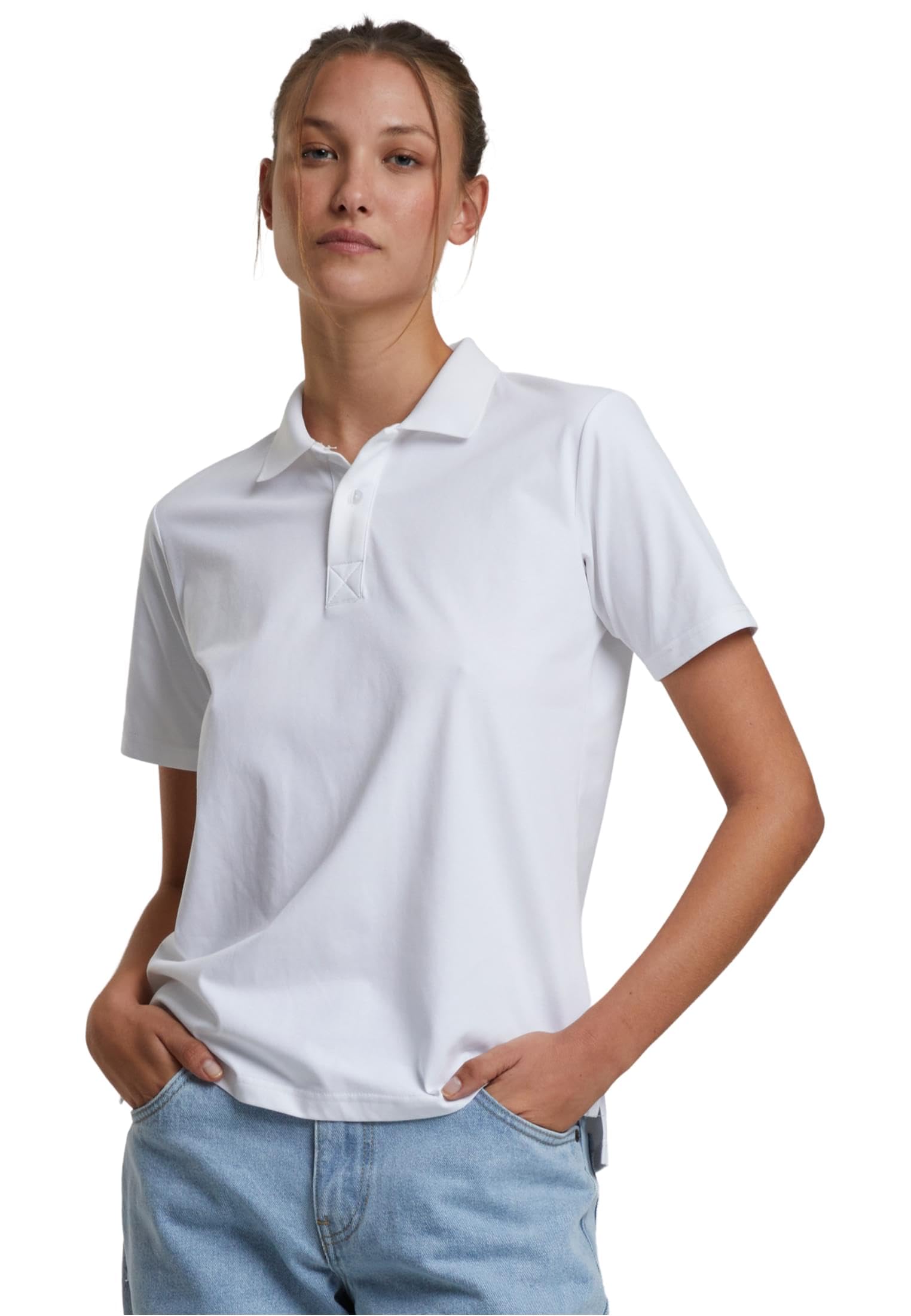 Build your Brand Women's T-Shirt, White, 4XL