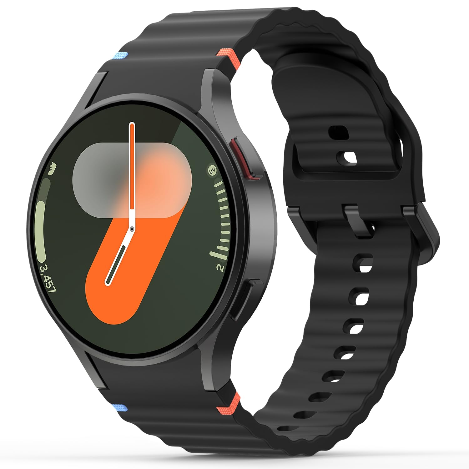 20mm Sportarmband Kompatibel mit Samsung Galaxy Watch 7 Armband 40mm 44mm,Sport Silikon für Galaxy 6/5/4/FE 40mm 44mm/6 Classic 47mm 43mm/4 Classic 42mm 46mm/ 5 Pro 45mm Damen Herren