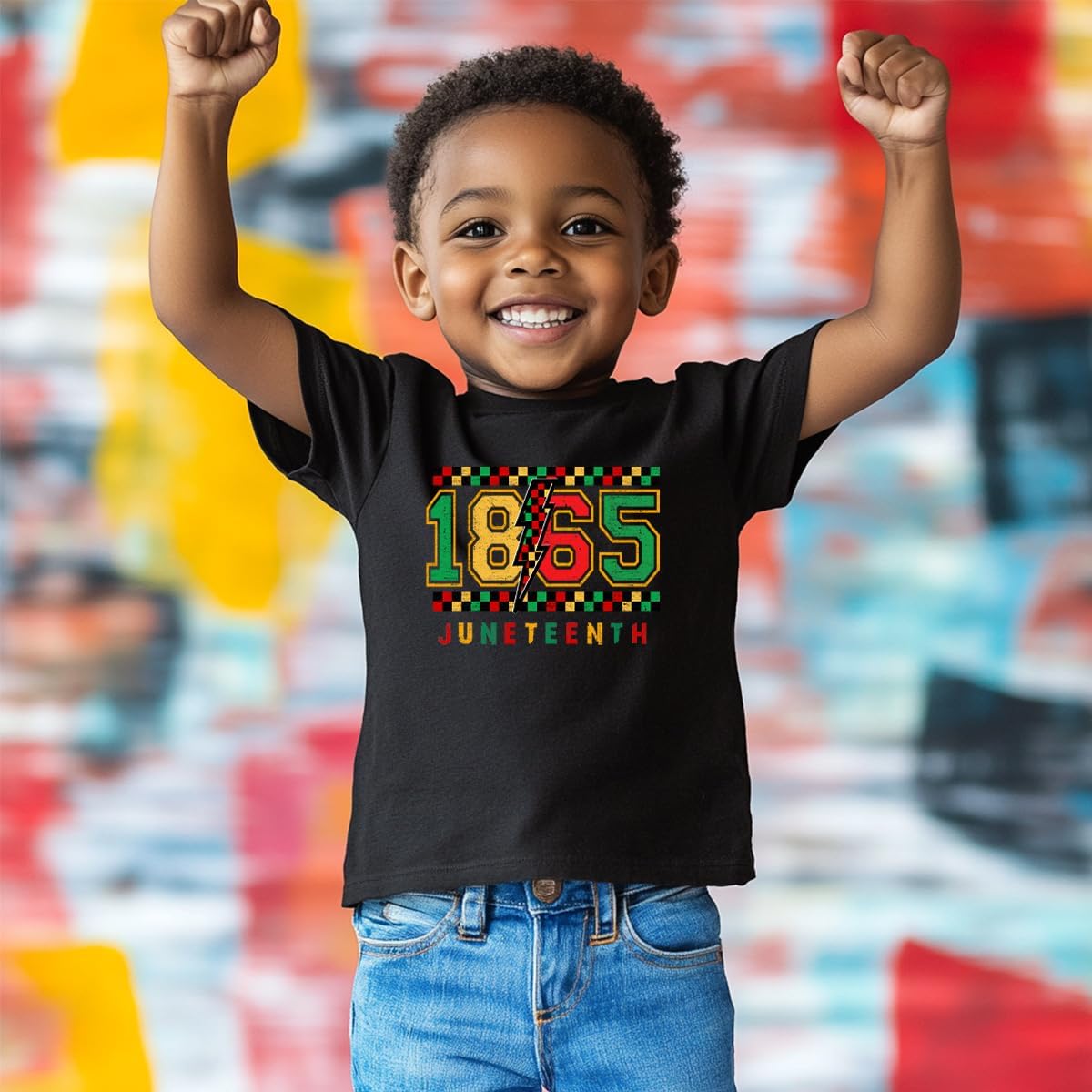Juneteenth Shirt for Toddler Boys Girls 1865 Tshirts Cotton Short Sleeve Tees 2-12 Years