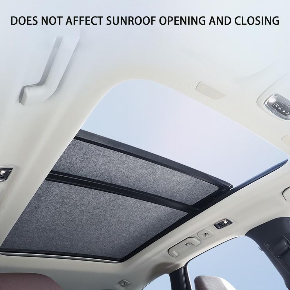 Sonnenblende Schiebedach für VW Tiguan 5N 2010-2017 2016, Auto Sonnenschutz Vorhang, Hitzeschutz und Sichtschutz für Panorama Dach,Black