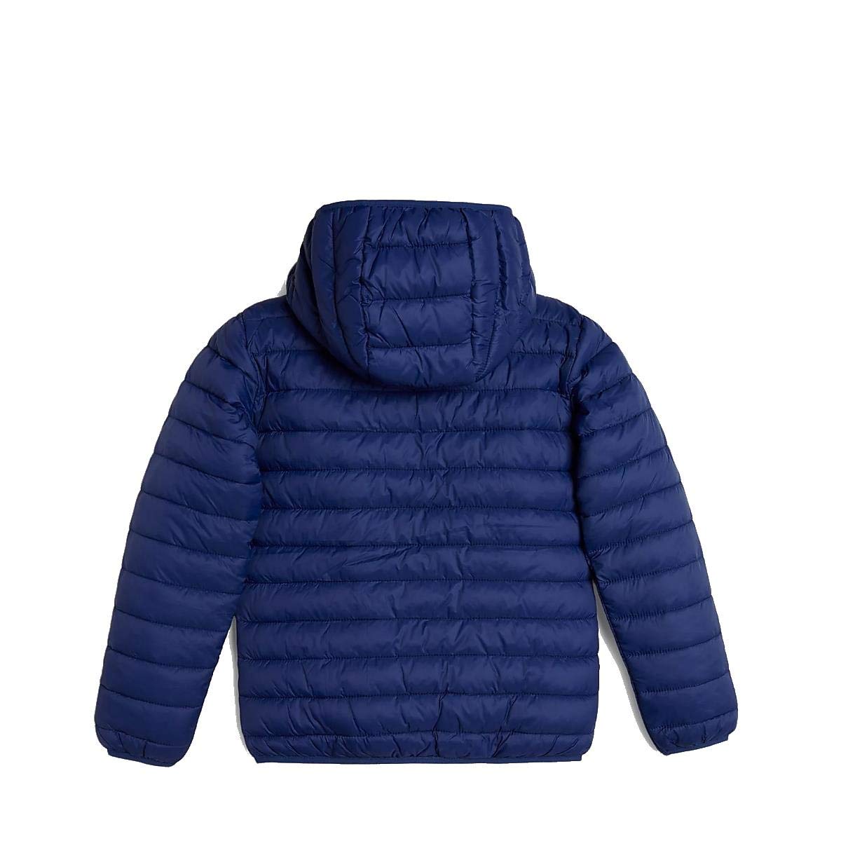 Guess, Giubbino Imbottito con Cappuccio Blu Navy Ragazzo Bimbo Bambino 16A