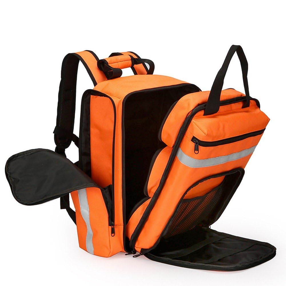 Zaino di Pronto Soccorso, Borsa Medica di Emergenza Vuota con Catarifrangente, Borsa per Traumi di Soccorso per Escursionismo All'aperto, Campeggio, Viaggi, Auto