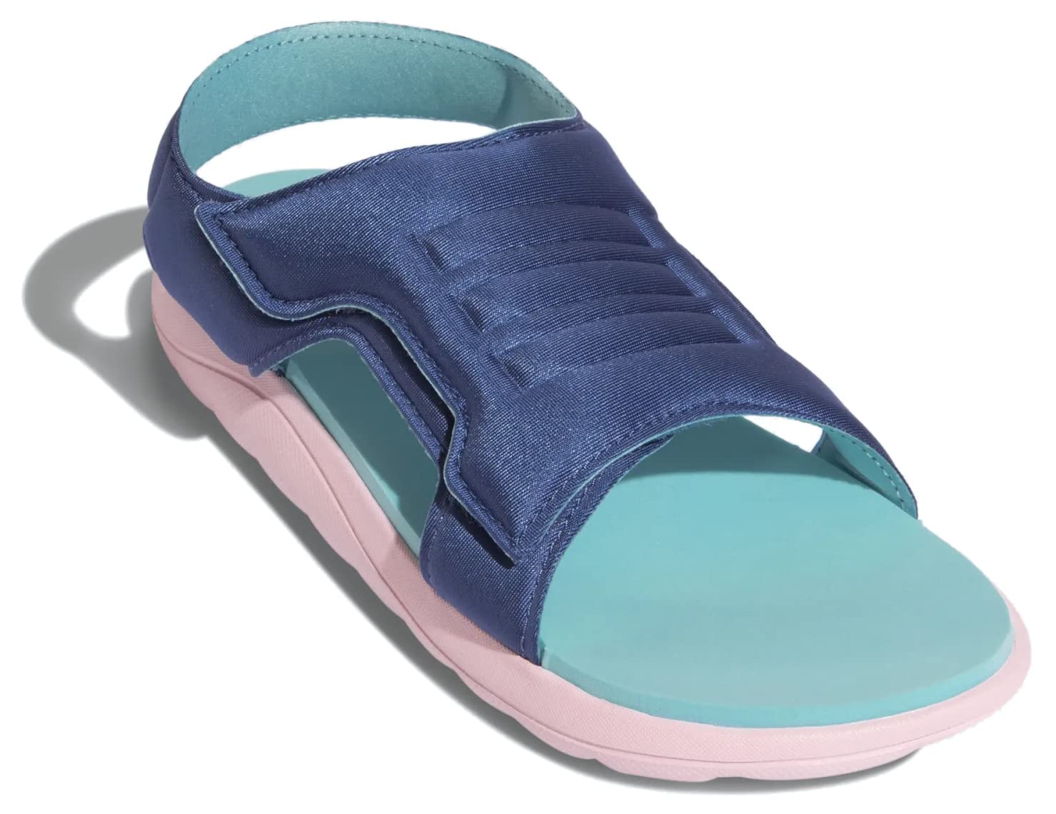 adidas Kids Comfort Sandals, Crew Blue/Hazy Sky/Clear Pink US 12K
