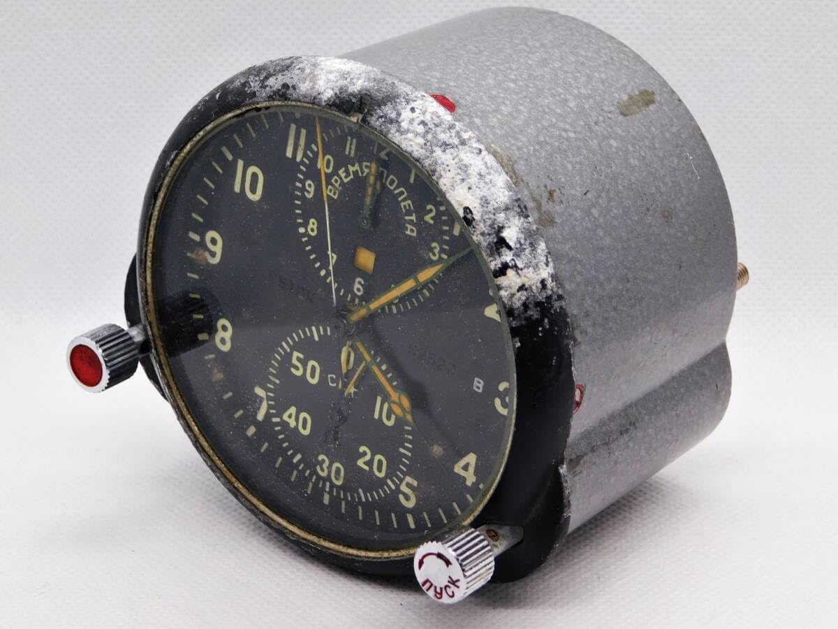 ロシア軍　コックピットクロック Amazon.co.jp: ※動画あり▽完動84時間▽ ミグ Mig コックピット