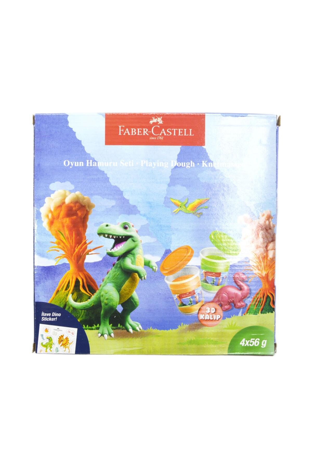 FABER-CASTELL Ensemble de pâte à modeler dinosaure