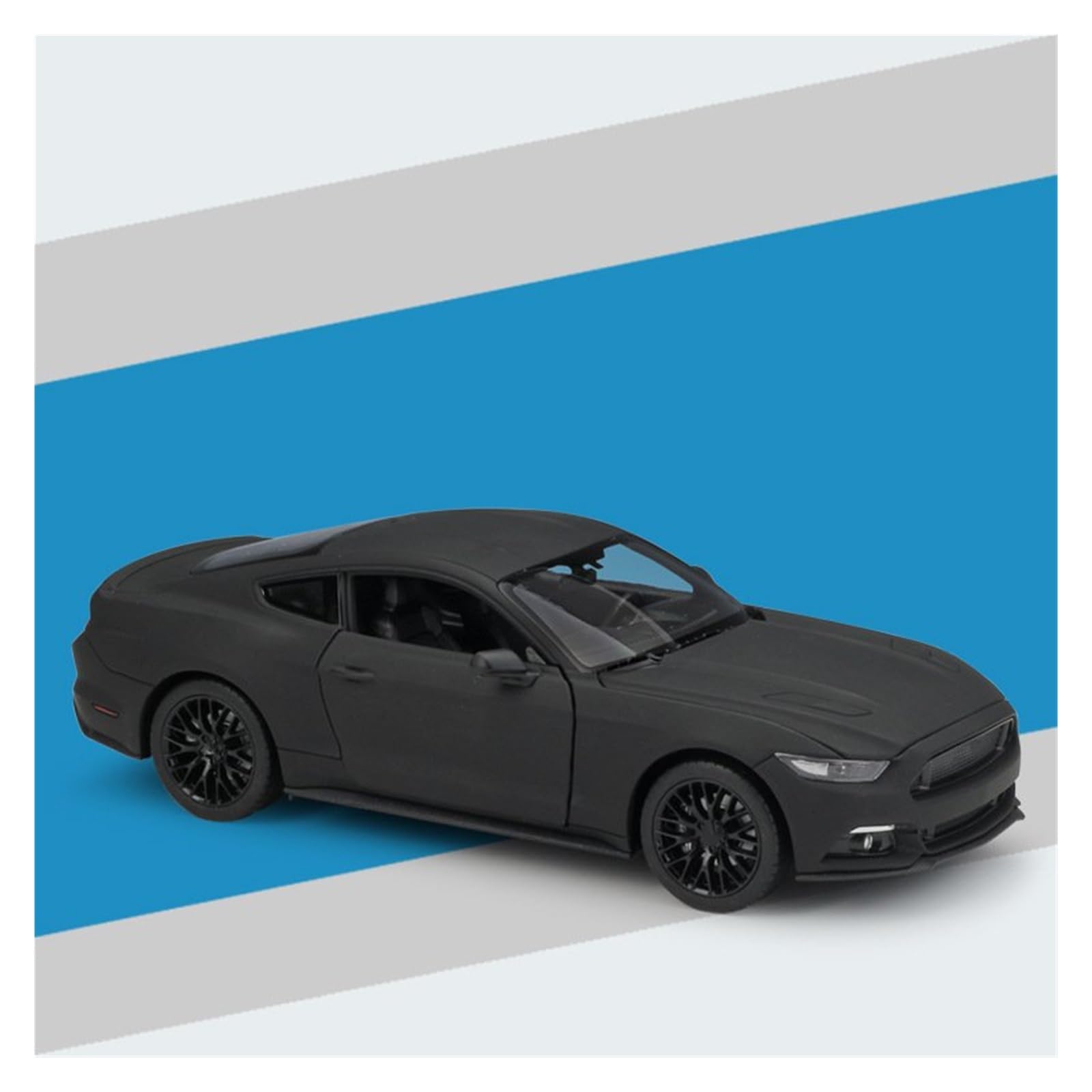 BANKOTO Diecast Car 1:24 For Ford For Mustang For GT 2015 Alloy Metal Diecast Model Car Collections Collectible Model(Black)