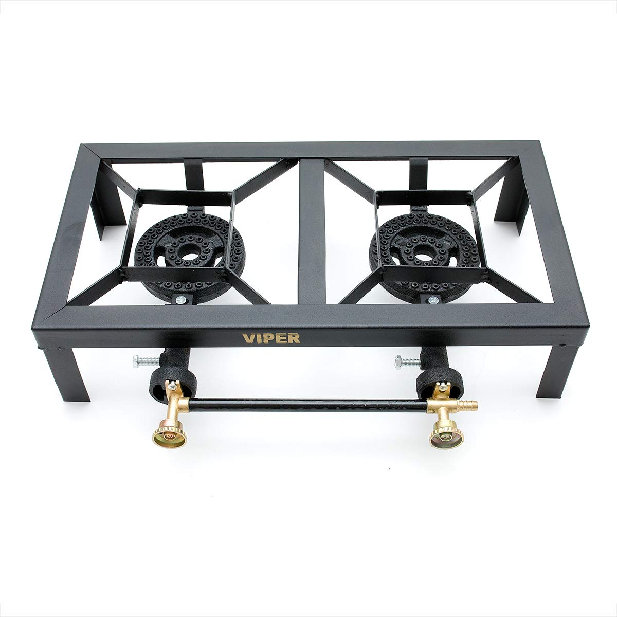 Viper Cast Iron Gas Boiling Ring LPG Burner Cooker Outdoor Double Camping 10kw TSGB