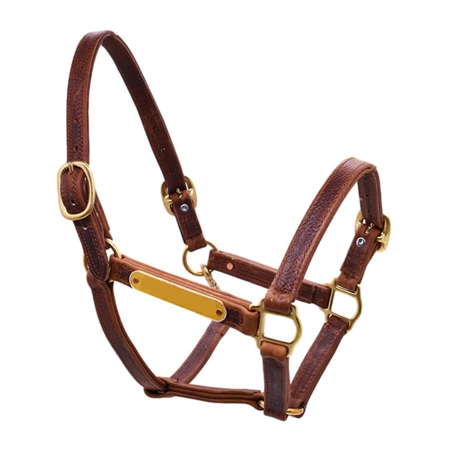 Brida y riendas for Caballos Collares for Cabeza de Caballo Equipo for Caballos Cabestro de Cuero for Caballos para Caballos(XL-Full)