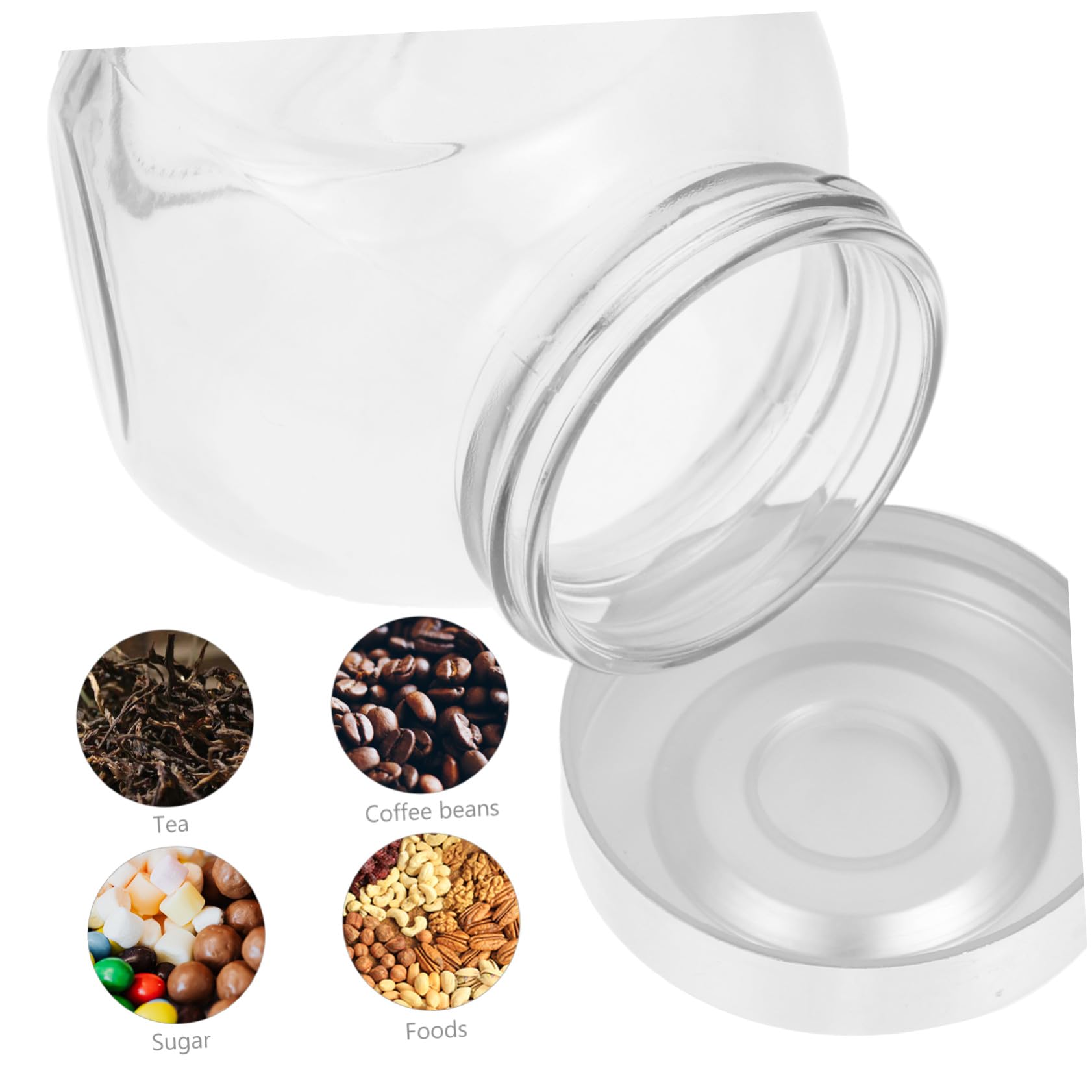 10 Stück Teiliges Glas Vorratsglas Luftdichte Lebensmittelbehälter aus Dickem Glas Vielseitig für Tee Süßigkeiten Getreide Transparente Vorratsdosen für Küche und Party