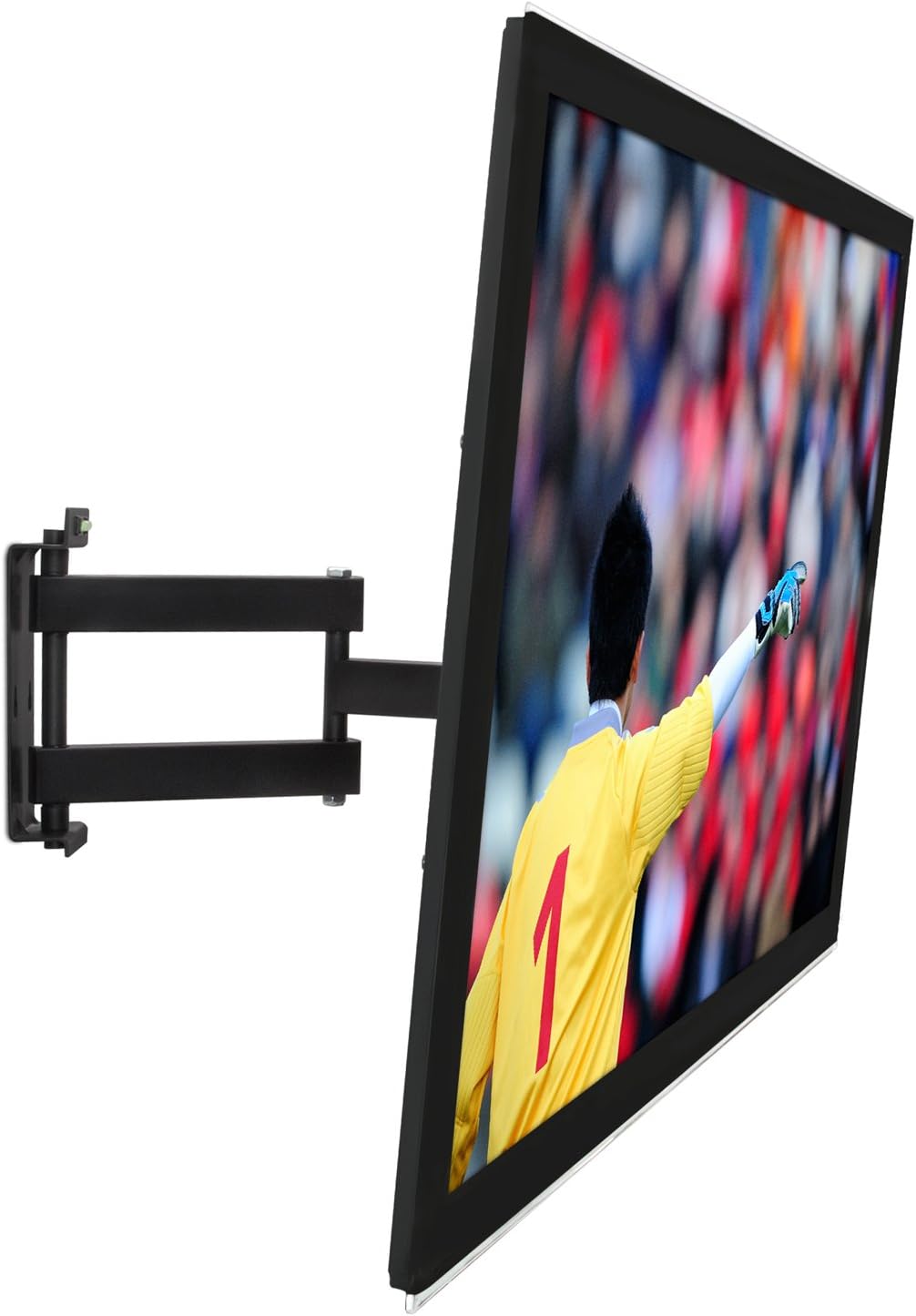 New Universal Adjustable Tilting/Swiveling Articulating Full Motion TV Wall Mount Bracket for LCD LED Plasma - Black (Max 120Lbs, 32~47" inch)Max VESA 400x400 Toshiba TVs