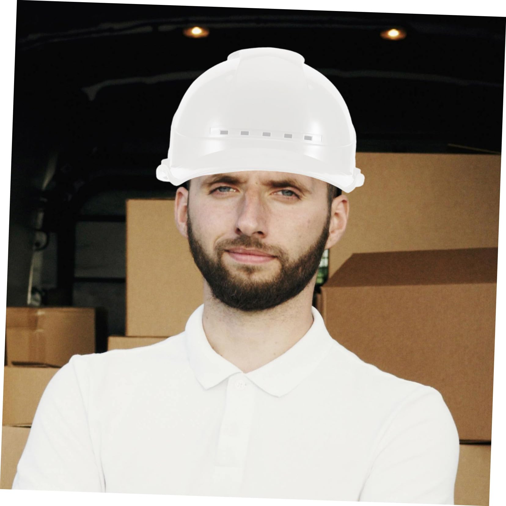 Cabilock Casco De Seguridad para Construcción con Ventilador Y Carga USB, Casco De Trabajo Refrigerado para Construcción Y Mejoras del Hogar, Color