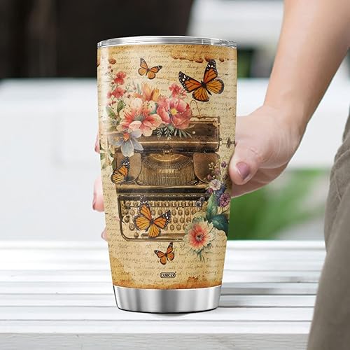 Miniatura 4 de CUBICER Author - Vaso de café con tapa, regalo de cumpleaños para mujeres, hombres y adolescentes, taza aislada de doble pared al vacío, vasos de