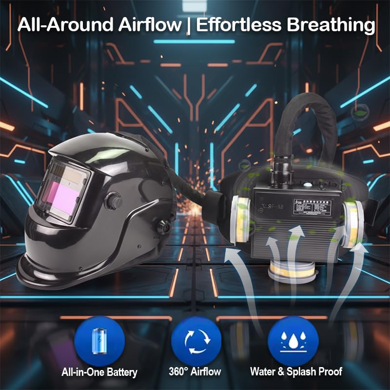 True Color PAPR Welding Helmet with Fan