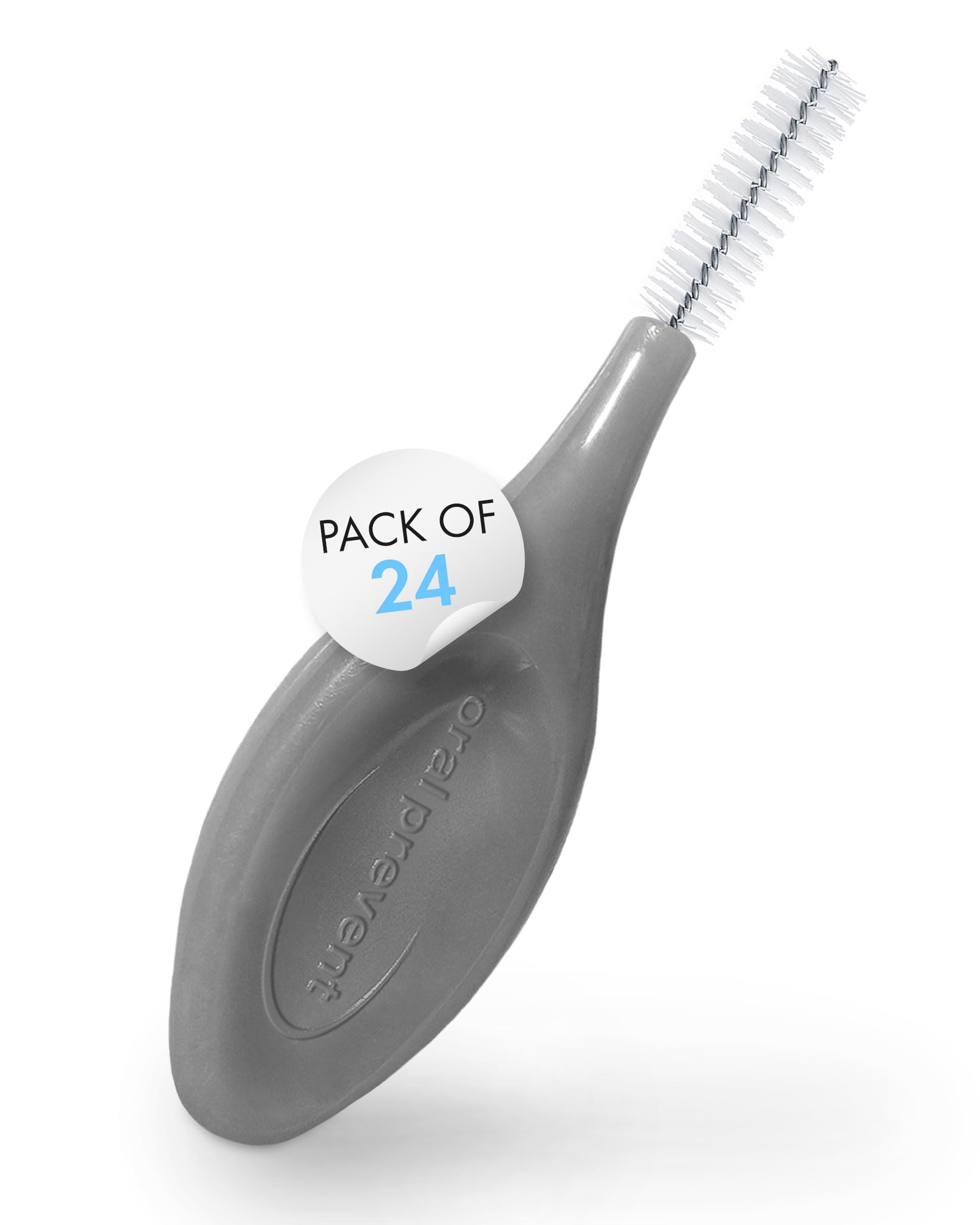 24 Pieces interdental Brushes - Tooth Cleaning for The interdental Spaces - Proxy Brushes - Tartar/Caries Prevention (1.10 mm, Black)