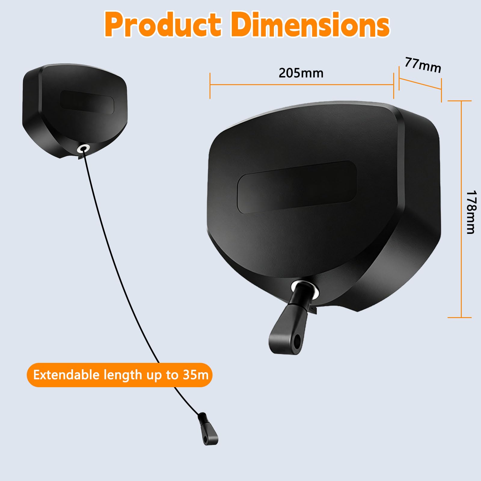 Avvolgicavo retrattile automatico per Wallbox, disponibile con morsetti per cavi da 12 mm/15 mm/18 mm, soffitto flessibile per tipo 1/tipo 2, avvolgicavo retrattile automatico