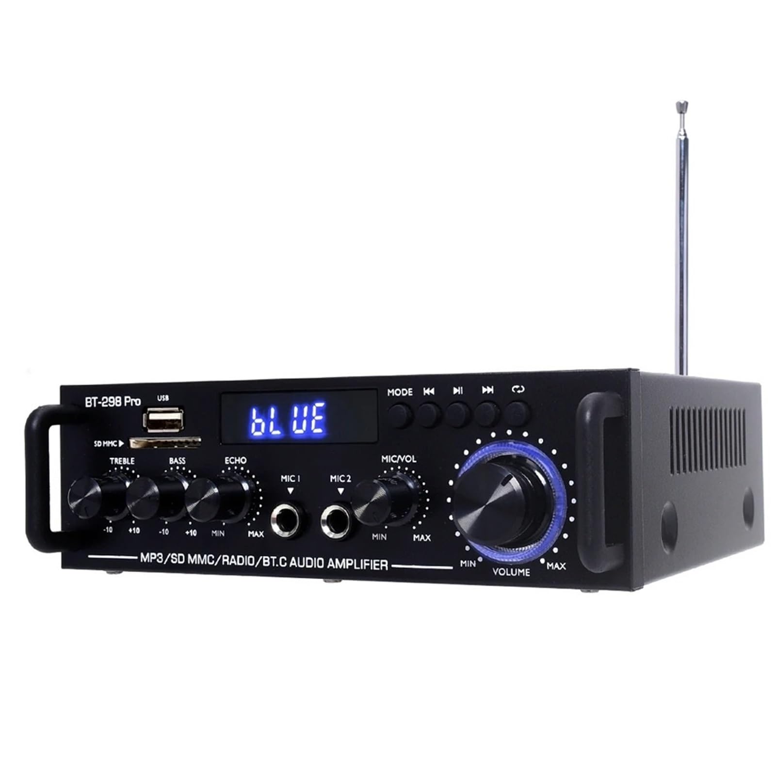 Amplificatore, BT 298 Pro Amplificatore Stereo Home Theater Doppio Canale 5.0 Max 800W Nuovo Aggiornamento Ad Alta Efficienza,per la casa