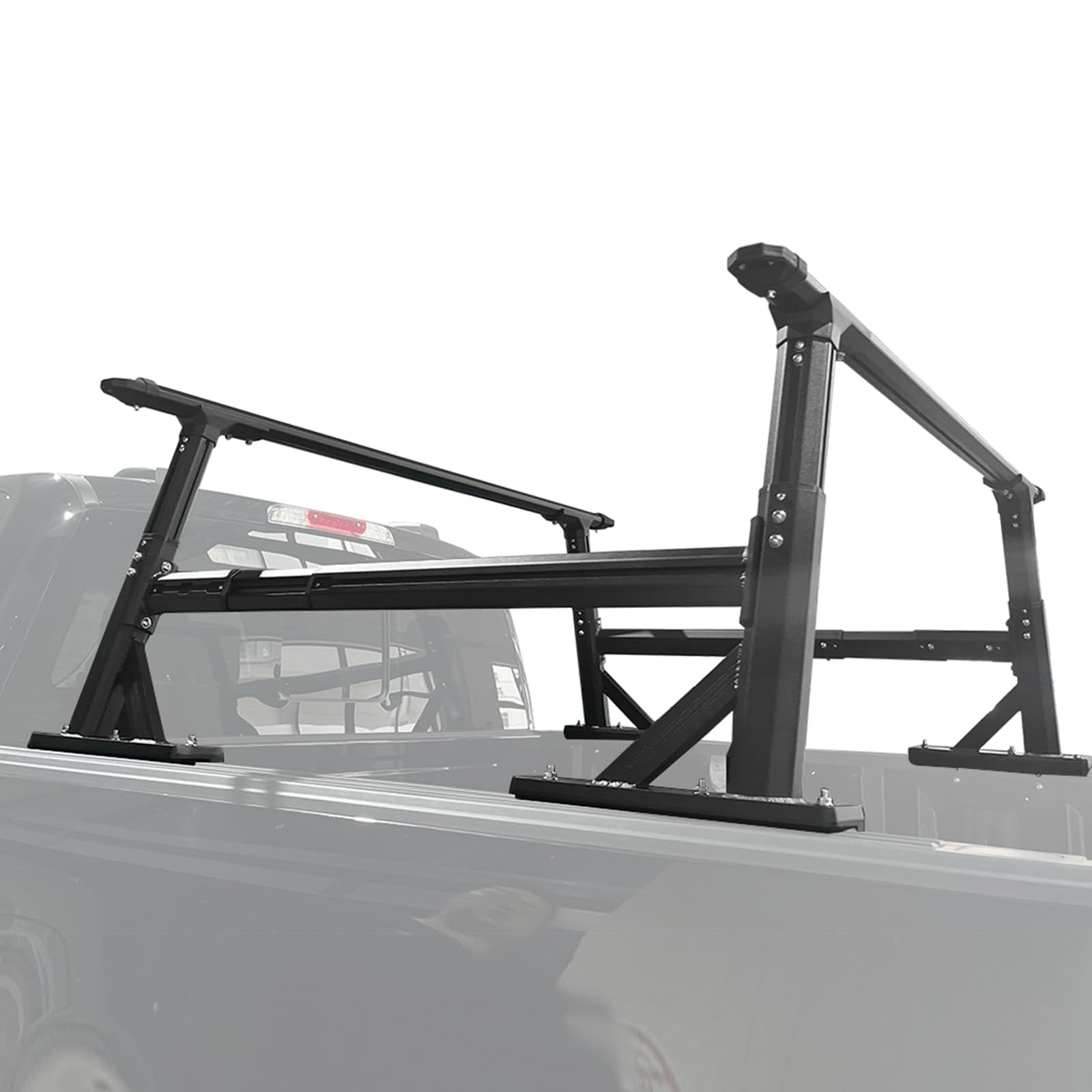 Heavy-Duty Universal Pickup Truck Bed Rack Extendable Adjustable Ladder Rack for Truck Accessories, Fit for Most Pickups F-150, Ranger, Silverado, Ram, Colorado, Canyon.etc