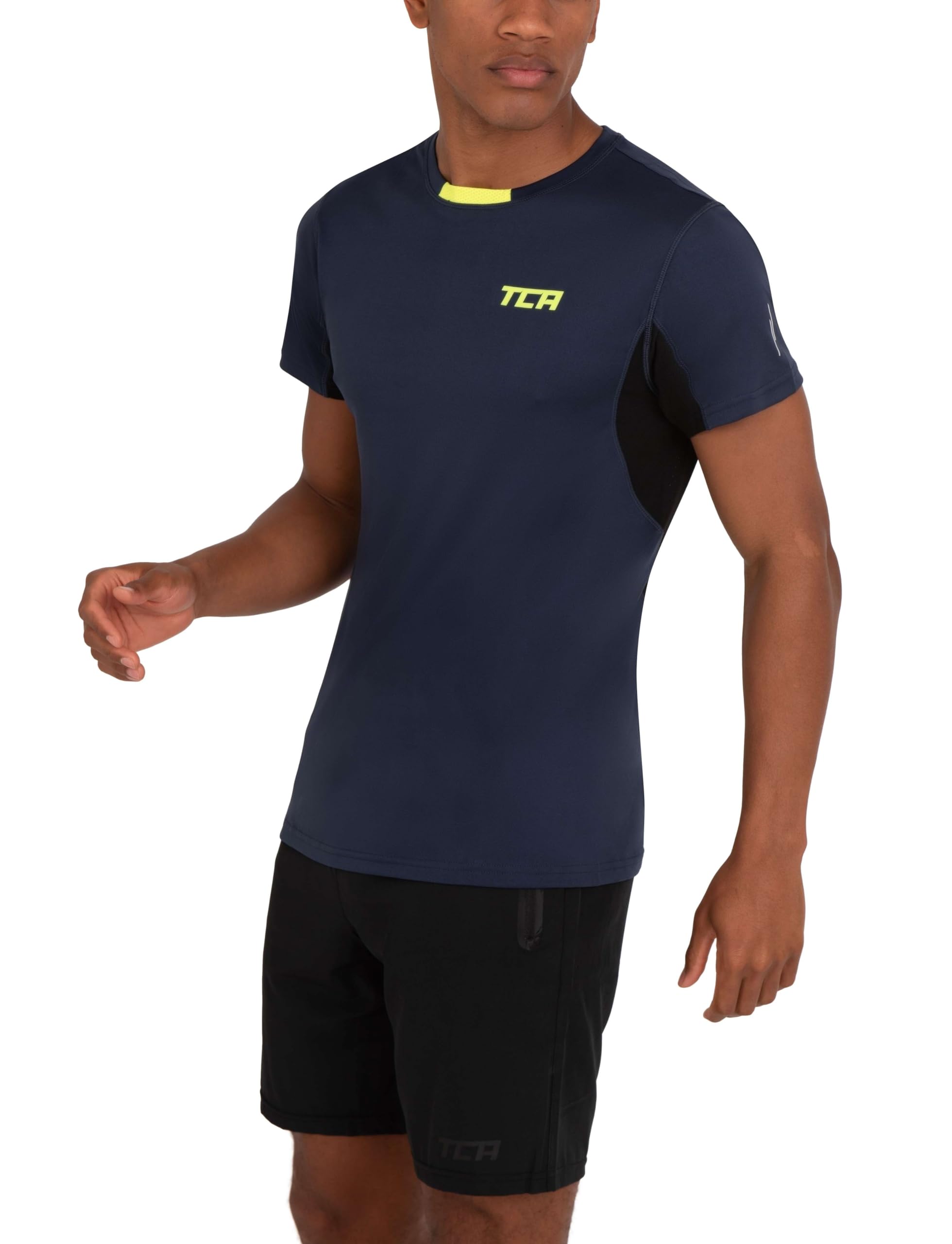 TCA Sportbekleidung Activewear für Herren - Männer Sportshirt Kurzarm - atmungsaktives Funktionsshirt für Herren - Männer Laufshirt & Atomic Sport Shirt - Quickdry Gym Shirt