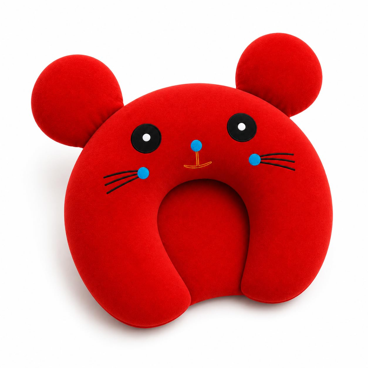 Cute Blue Mouse Cushion for Baby Nursery -2