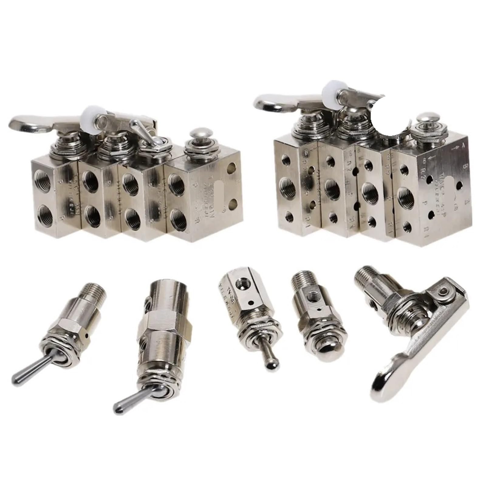 Válvula neumática TAC2-31V de botón con 3 vías y 2 posiciones para control de aire