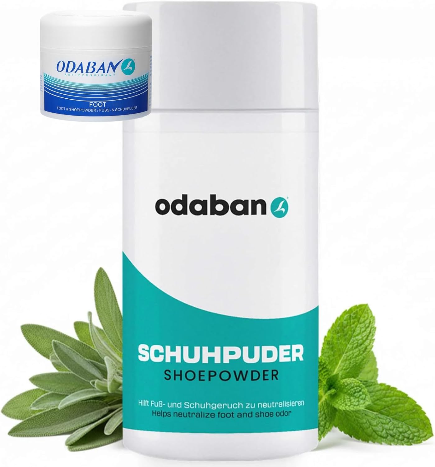 Odaban Antiperspirant Foot and Shoe Powder, Foot Odour Treatments | Odor Neutralizer Long-Lasting & Effective, 50 gram