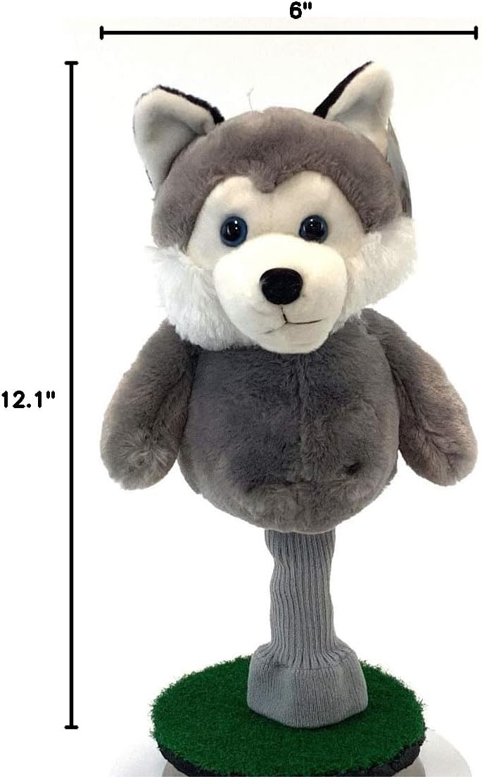 Creative Covers for Golf Hacker The Husky Club Head Covers,Grey
