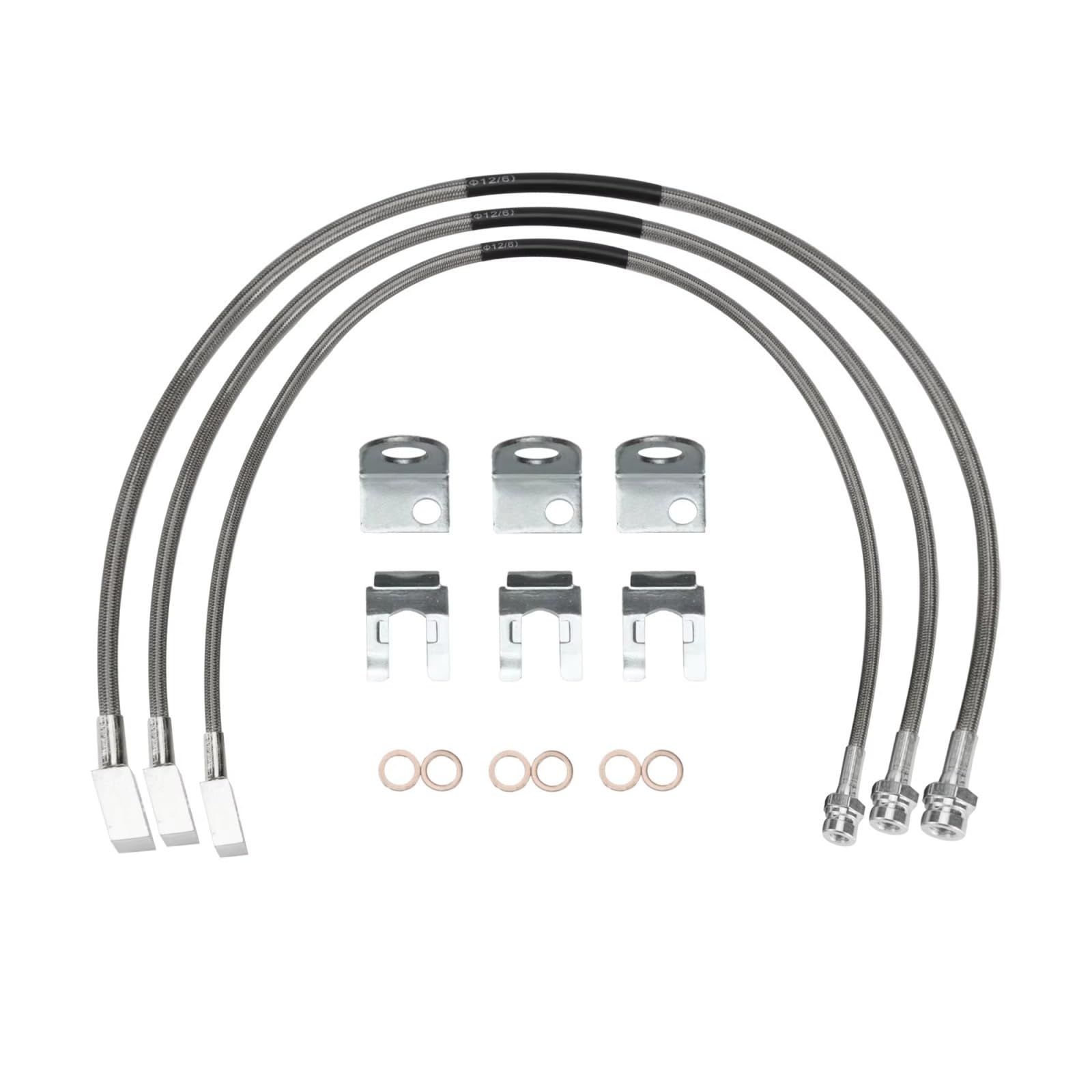 Compatible Con Para Wrangler TJ 1997-2006 Para YJ 1987-1995 Kit De Manguera De Línea De Freno Extendida 89715 Cable De Alarma De Freno Pastillas Freno