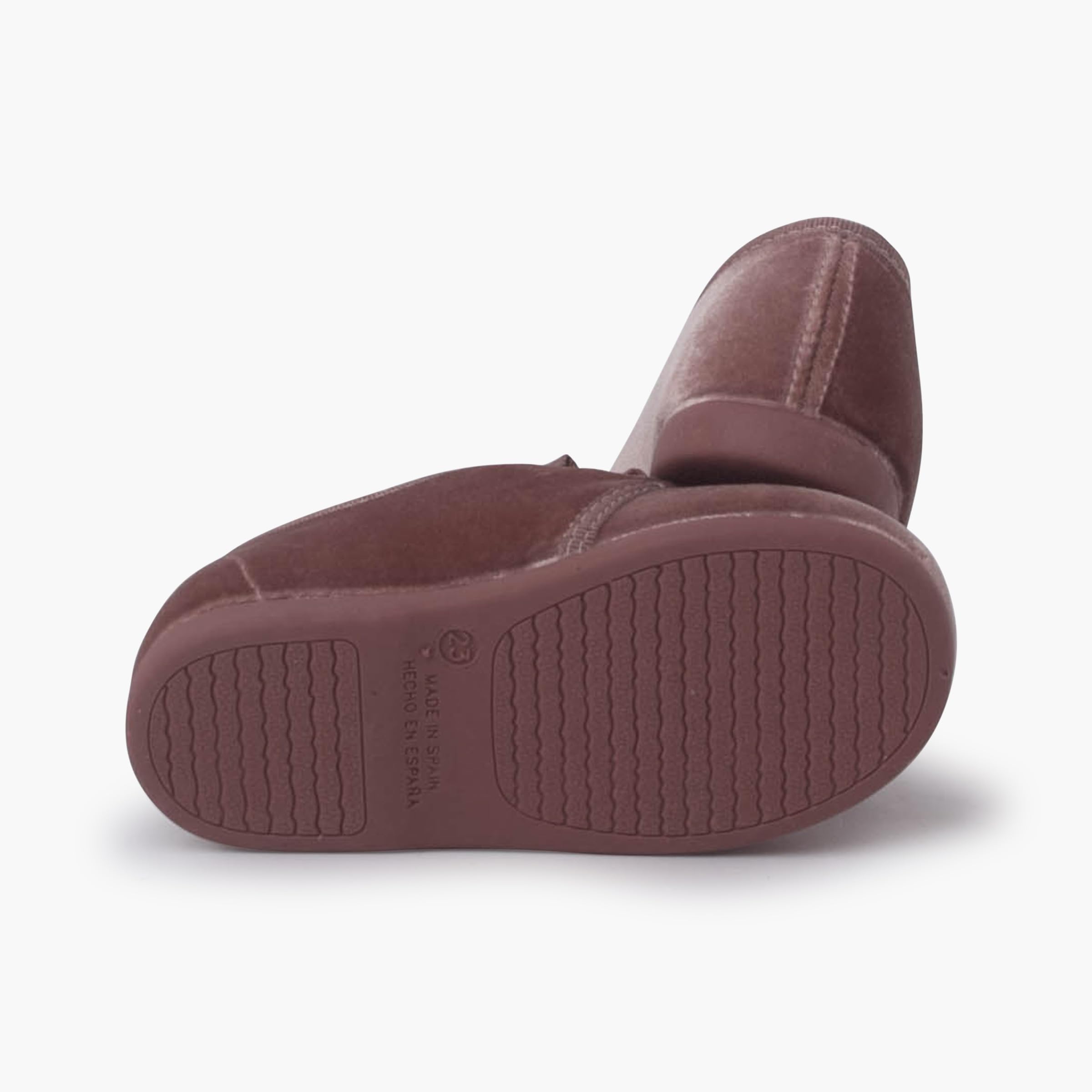 Pisamonas Zapato Terciopelo Cordón Faya