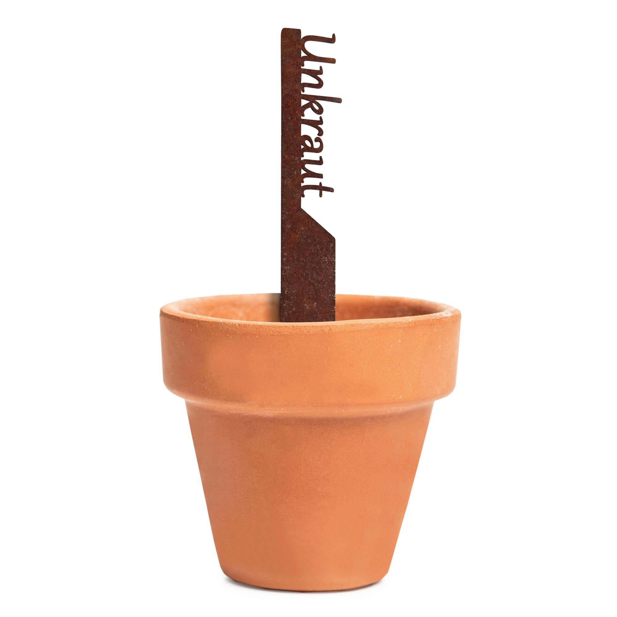 EXTRAVAGANT Garden Stake, Weatherproof Metal Steel Rust Patina Plant Signs, 240 mm x 25 mm, Made in Germany - Image 2