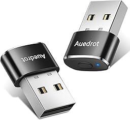 AUEDROT Mouse Jiggler Undetectable Metal USB Mouse Mover with Switch Button, Automatic Mini Mouse Wiggler with 2 Jiggle Modes, Driver-Free, Plug-and-Play, Keep Computer/Laptop Awake, Black, 2 PCS