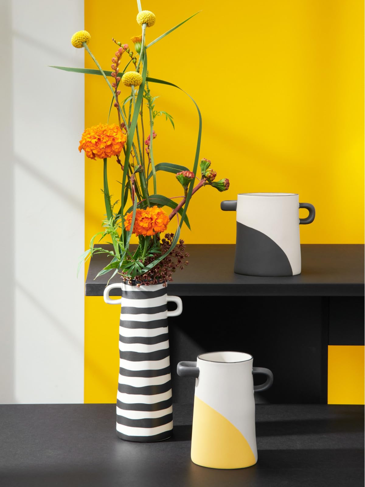ASA rayu Vase vertikal gestreift 28cm