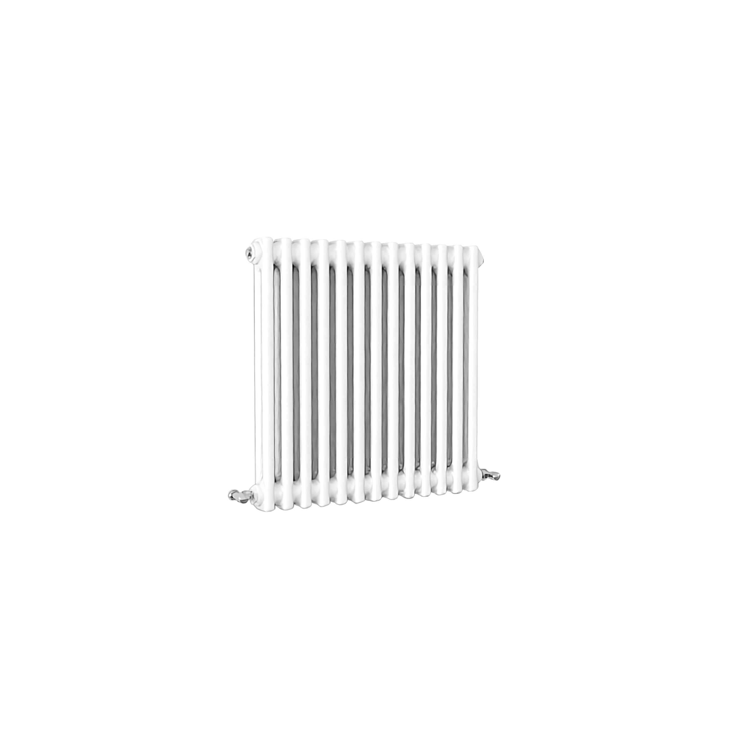 SLINE SANITARY Traditional 2 Column Cast Iron Style Radiator Horizontal White 600x605mm